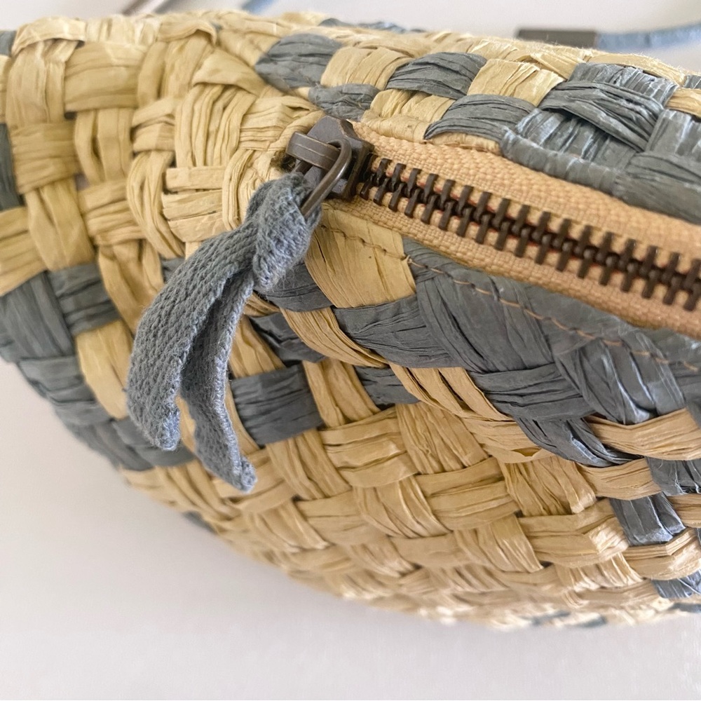 NEW O’Neill woven “Taylor” waist bag -natural/blue - Picture 3 of 8